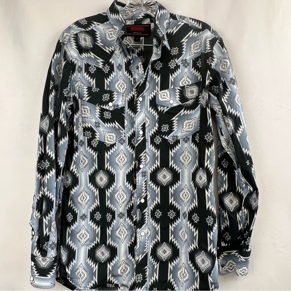 Men's Rock & Roll Western snap shirt